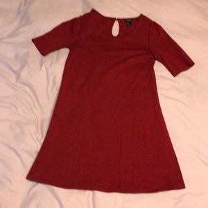 Red skater/shift dress